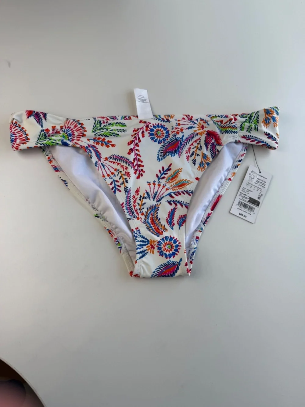 Lauren Ralph Lauren Fleurette Floral Twist Side Tab Hipster Bikini Bottom 14 - Picture 3 of 6